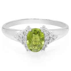 Kupfer-Turmalin-Silberring