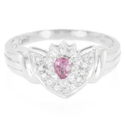 Kupfer-Turmalin-Silberring