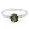 Kupfer-Turmalin-Silberring
