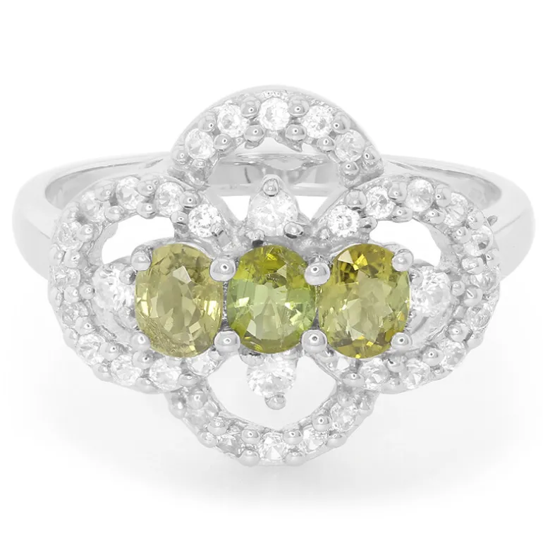 Kupfer-Turmalin-Silberring