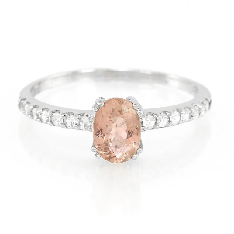 Kupfer-Turmalin-Silberring