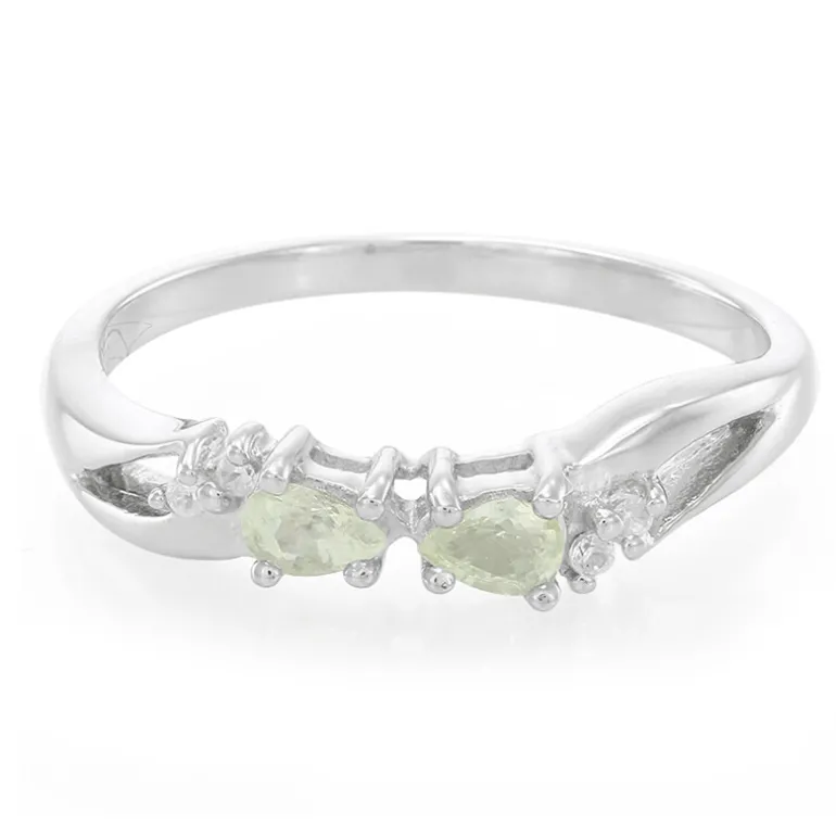 Kupfer-Turmalin-Silberring