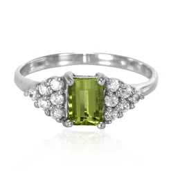 Kupfer-Turmalin-Silberring