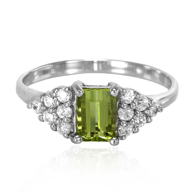 Kupfer-Turmalin-Silberring