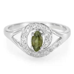 Kupfer-Turmalin-Silberring