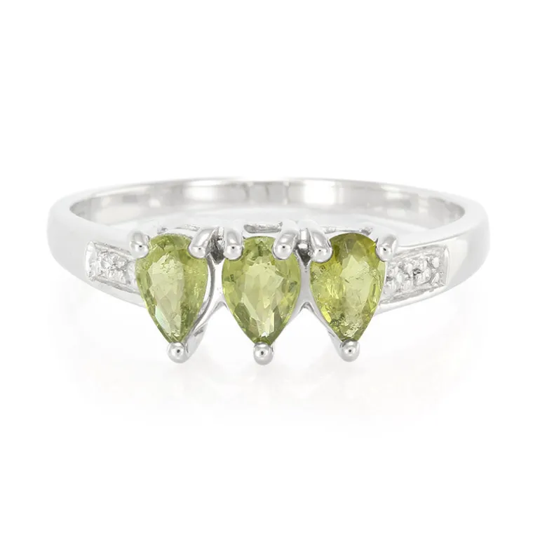 Kupfer-Turmalin-Silberring