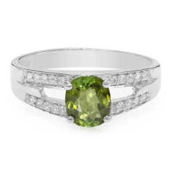 Kupfer-Turmalin-Silberring