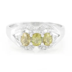 Kupfer-Turmalin-Silberring