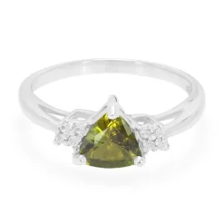 Kupfer-Turmalin-Silberring