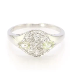 Kupfer-Turmalin-Silberring