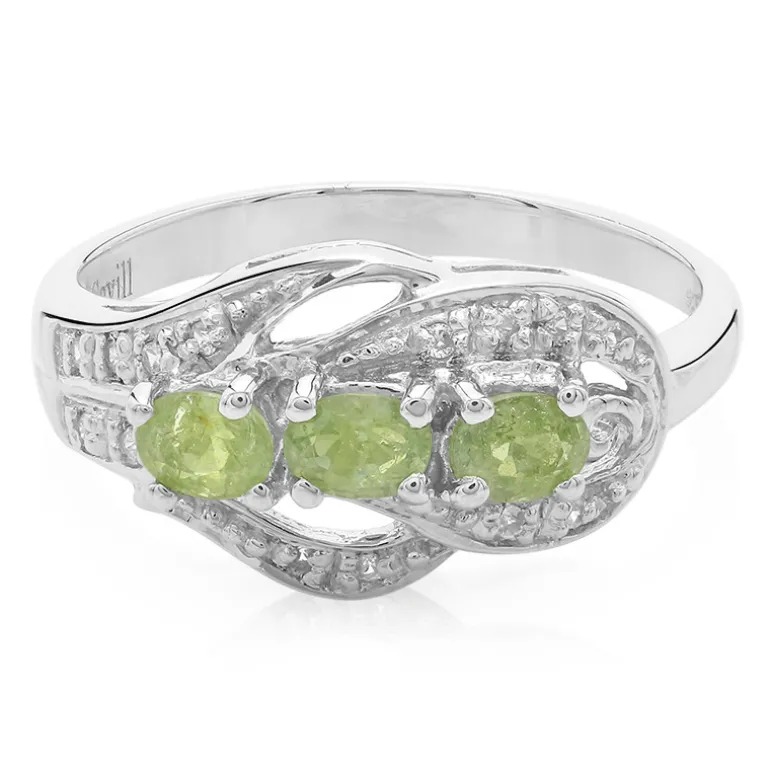 Kupfer-Turmalin-Silberring