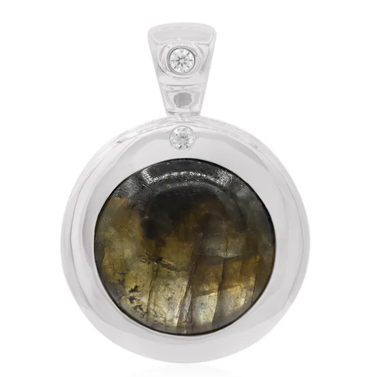 Labradorit-Silberanhänger