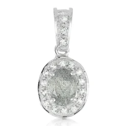 Labradorit-Silberanhänger