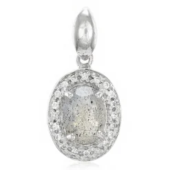 Labradorit-Silberanhänger