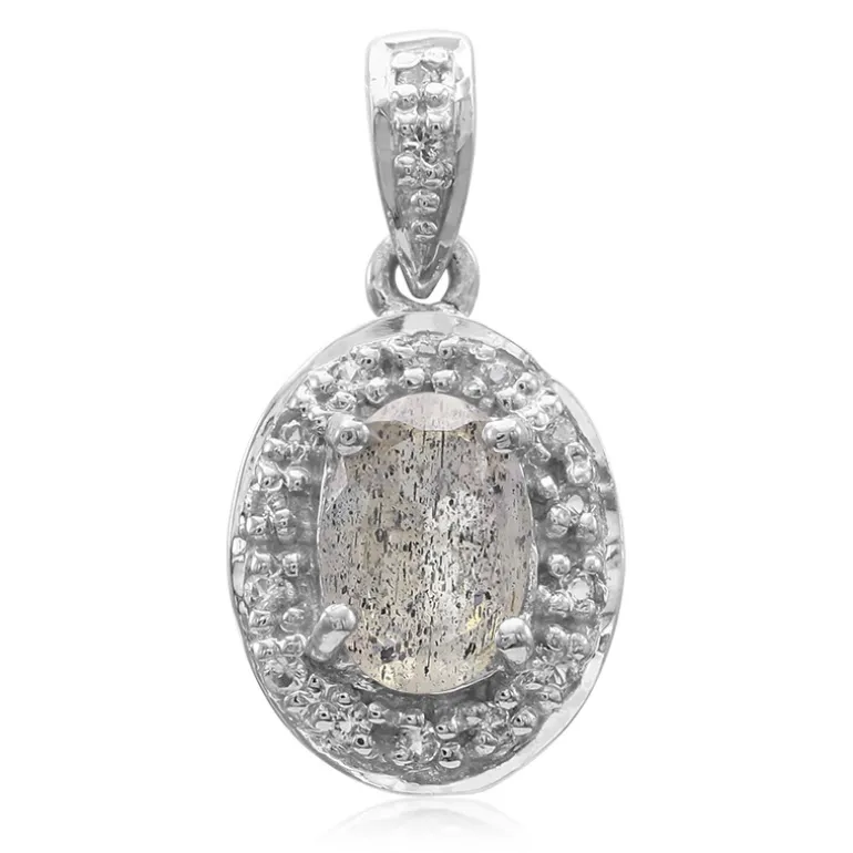 Labradorit-Silberanhänger