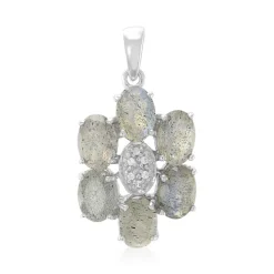 Labradorit-Silberanhänger