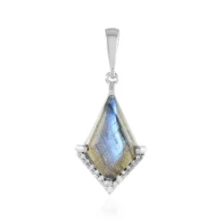 Labradorit-Silberanhänger