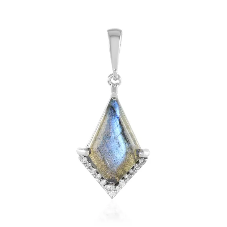 Labradorit-Silberanhänger