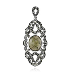 Labradorit-Silberanhänger (Annette classic)