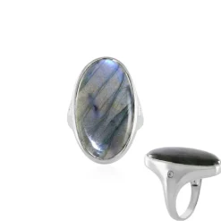 Labradorit-Silberring