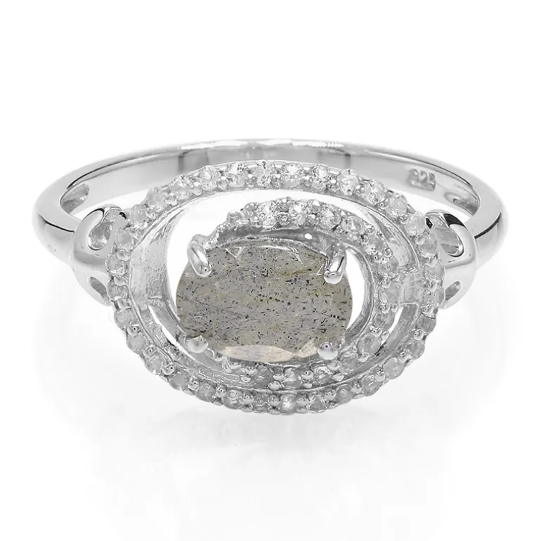 Labradorit-Silberring