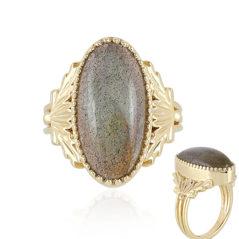 Labradorit-Silberring