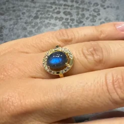 Labradorit-Silberring (Adela Silber)