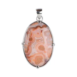 Lace-Achat-Silberanhänger