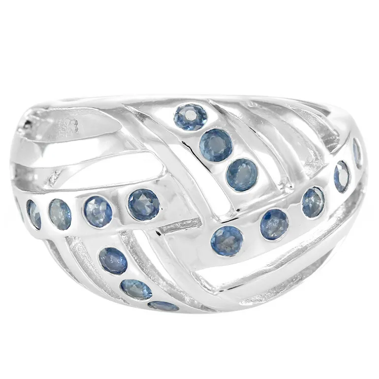 Laos-Saphir-Silberring