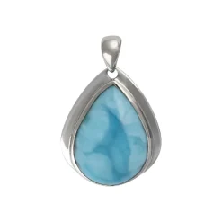 Larimar-Silberanhänger