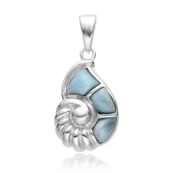 Larimar-Silberanhänger