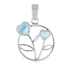 Larimar-Silberanhänger