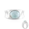 Larimar-Silberring