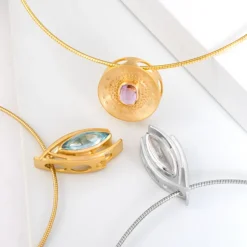 Lavendel-Amethyst-Silberanhänger