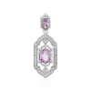 Lavendel-Amethyst-Silberanhänger