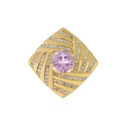 Lavendel-Amethyst-Silberanhänger