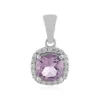 Lavendel-Amethyst-Silberanhänger