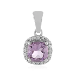 Lavendel-Amethyst-Silberanhänger