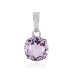Lavendel-Amethyst-Silberanhänger