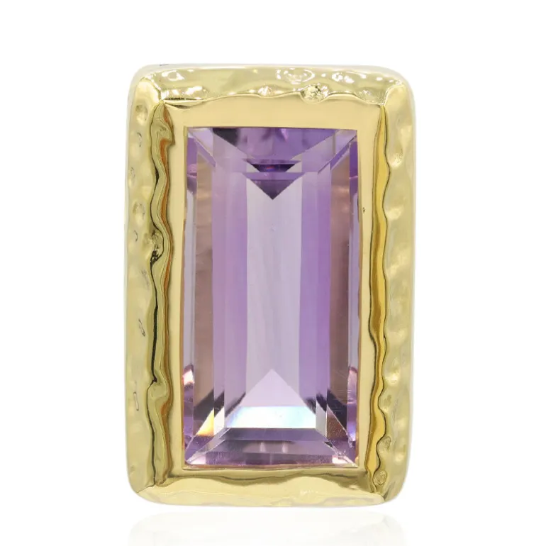 Lavendel-Amethyst-Silberanhänger