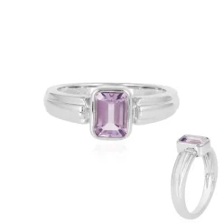 Lavendel-Amethyst-Silberring