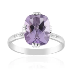Lavendel-Amethyst-Silberring
