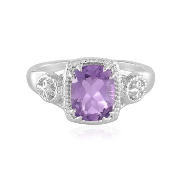 Lavendel-Amethyst-Silberring