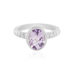 Lavendel-Amethyst-Silberring