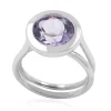 Lavendel-Amethyst-Silberring