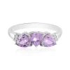 Lavendel-Amethyst-Silberring