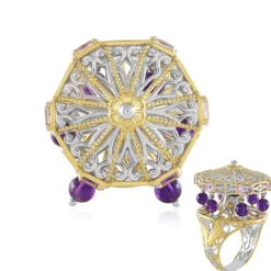 Lavendel-Amethyst-Silberring (Gems en Vogue)