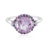 Lavendel-Amethyst-Silberring