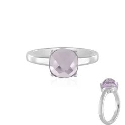 Lavendel-Amethyst-Silberring