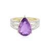 Lavendel-Amethyst-Silberring